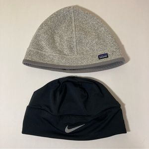 Patagonia and Nike beanie bundle